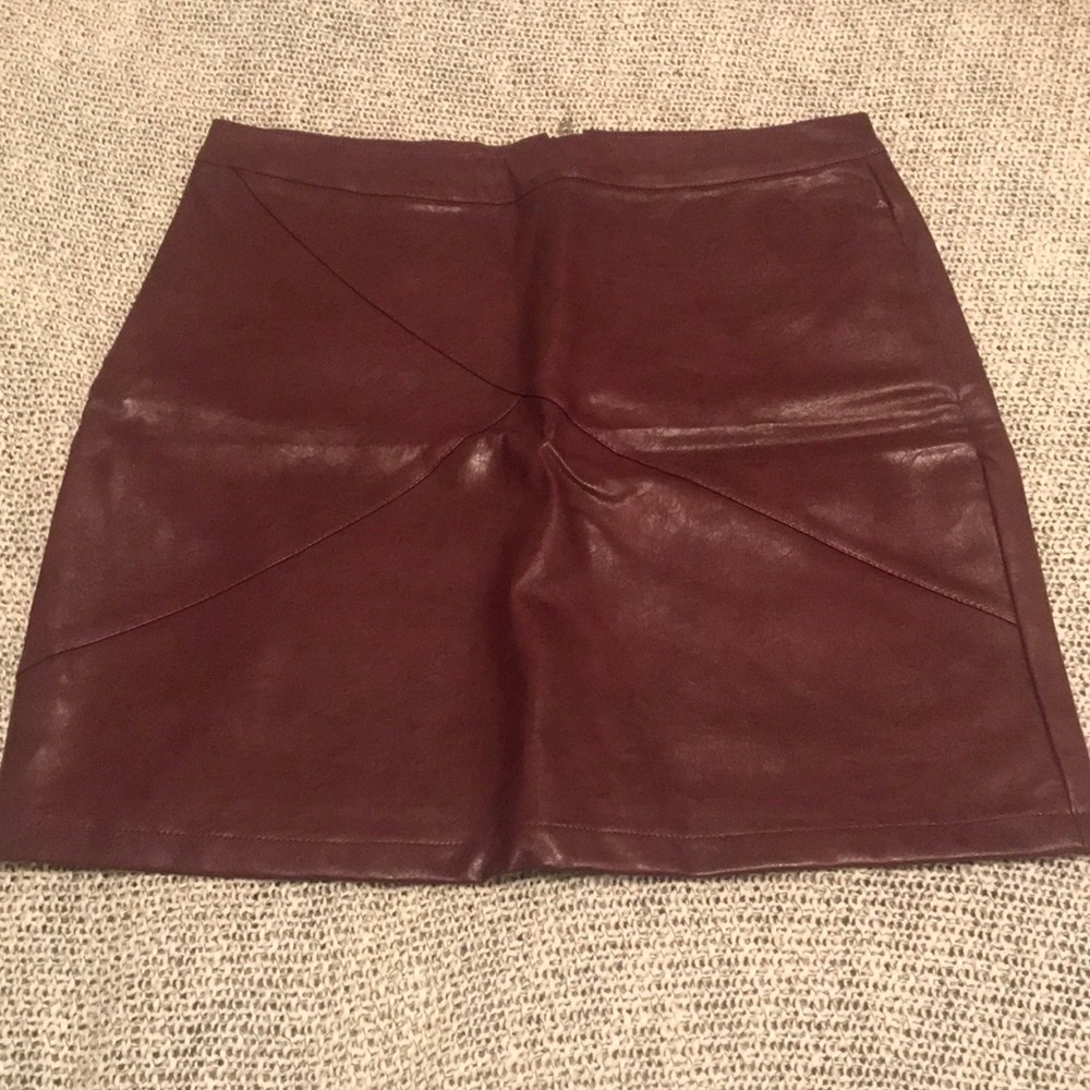 Maroon skirt
